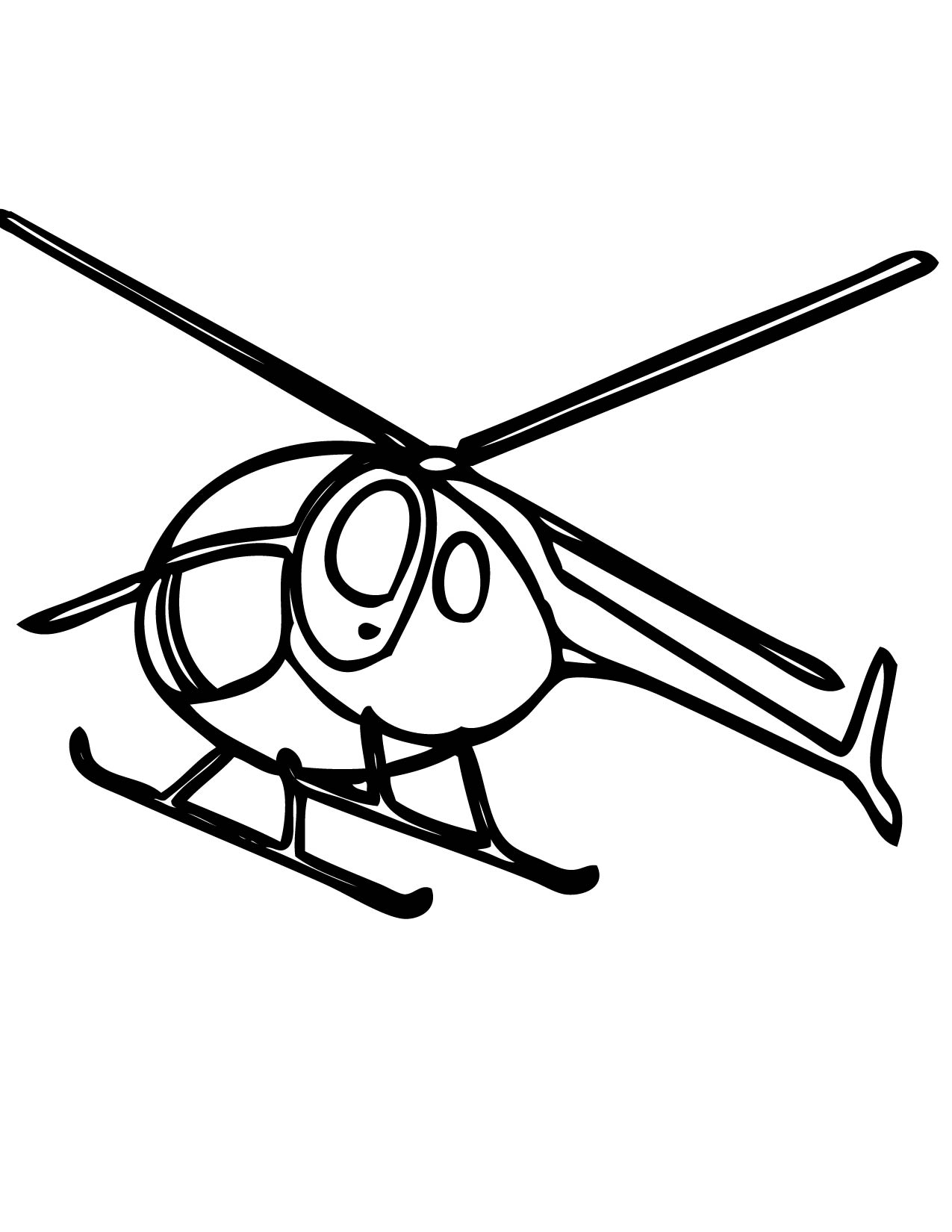 1275x1650 Helicopter Coloring Pages