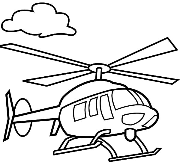 600x551 Helicopter Drawing For Kids Drawn Helicopter Colouring Page Pencil