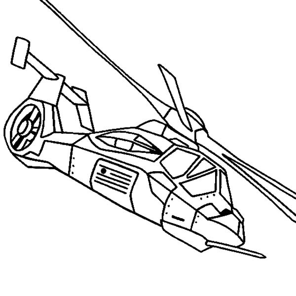 600x600 Drawn Helicopter Coloring Page