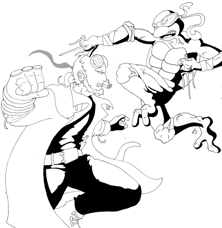 778x800 Hellboy Coloring Pages Hellboy Coloring Pages Futurama Coloring