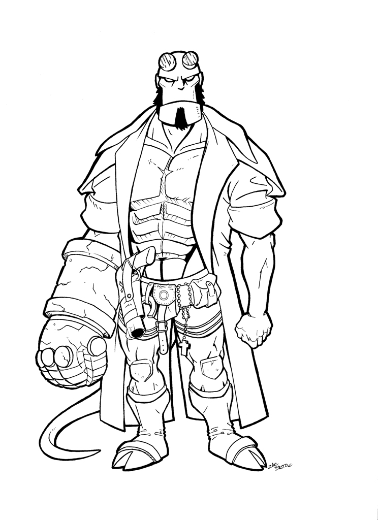 744x1024 Hellboy Coloring Pages Interesting Hellboy Coloring Pages Reviews