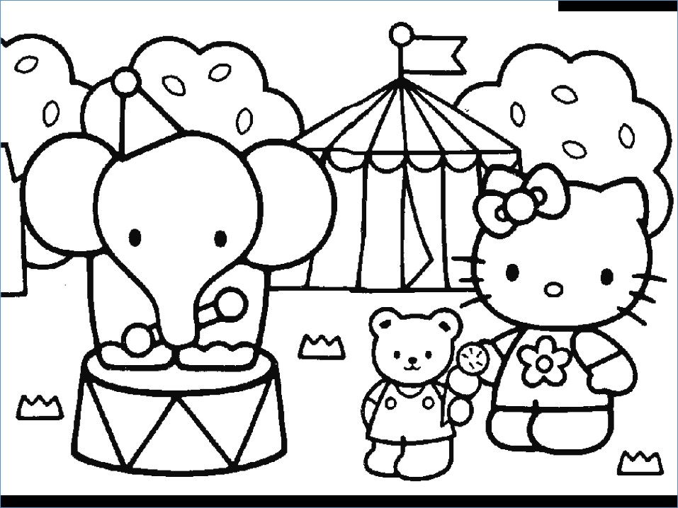 957x718 Hello Kitty Friends And Family Coloring Pages
