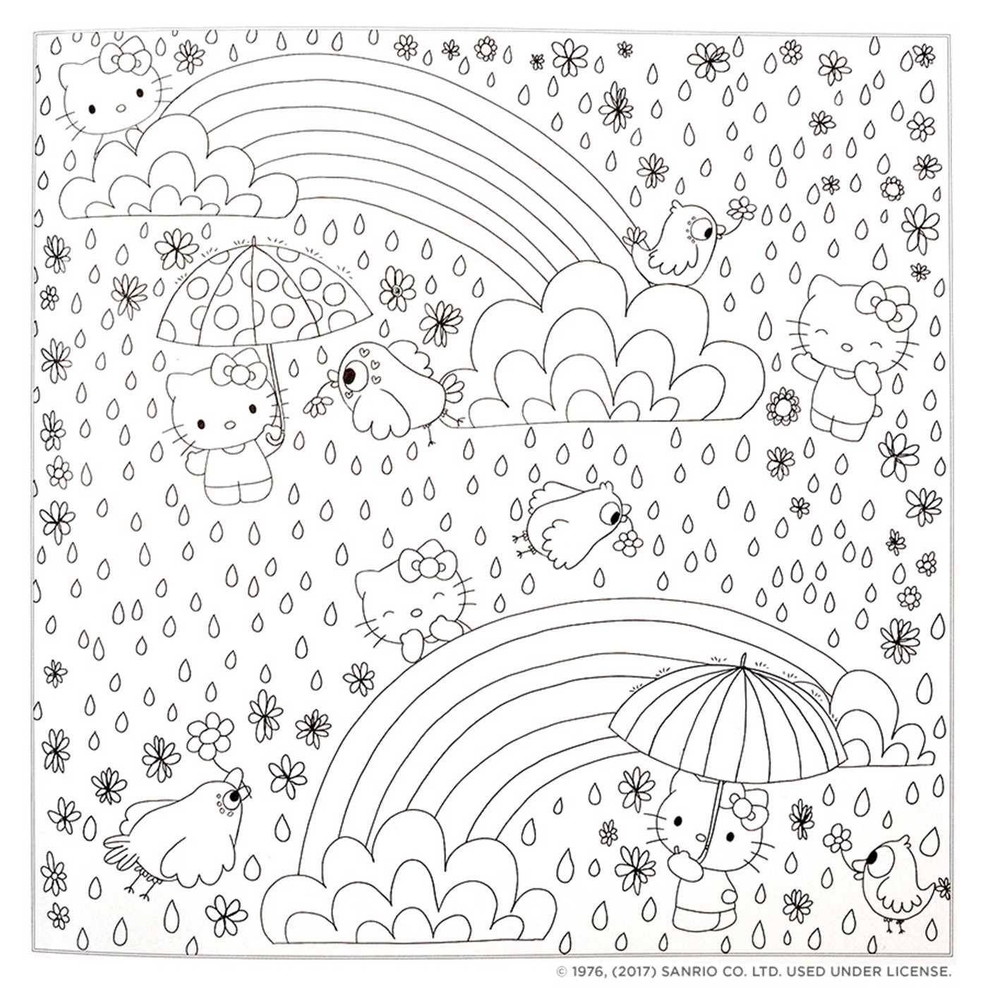 1400x1400 Hello Kitty Friends Coloring Book Book