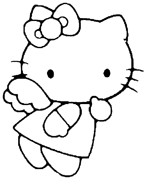 469x576 Coloring Pages Of Hello Kitty Angel Coloring Pages