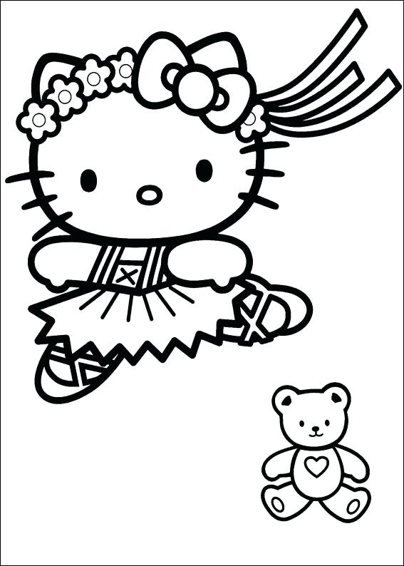 567x794 Hello Kitty Christmas Coloring Pages Imprimir En Letra Gratis