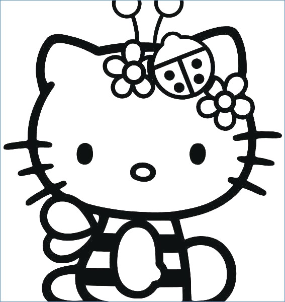 567x600 Hello Kitty Cute Ballerina Coloring Pages