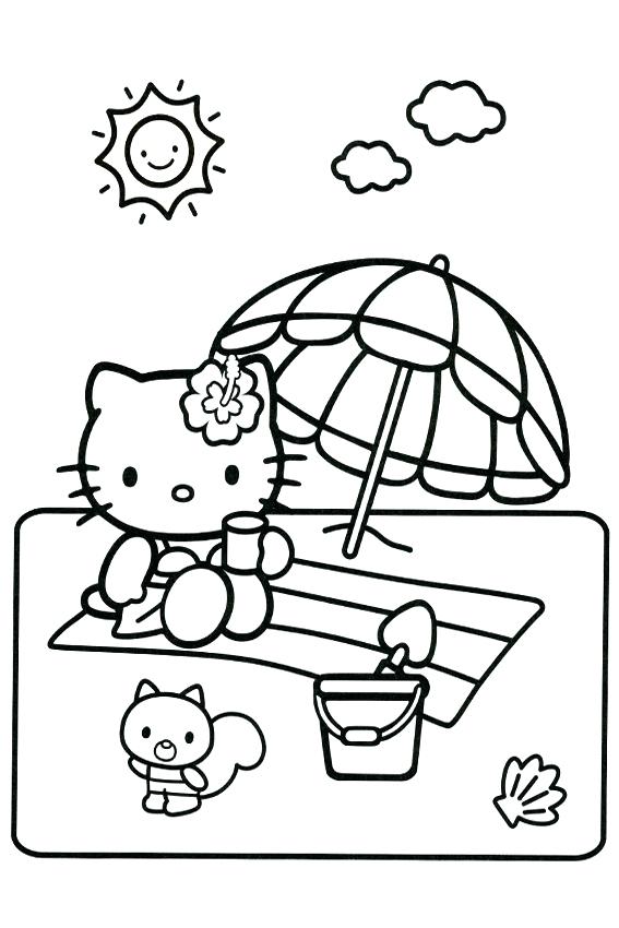 567x850 Hello Kitty For Coloring Hello Kitty Color Pages Cute Kitty