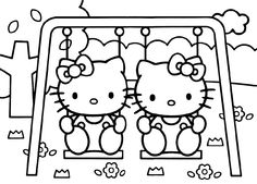 236x169 Hello Kitty Sitting At The Beach Coloring Page Adult Coloring