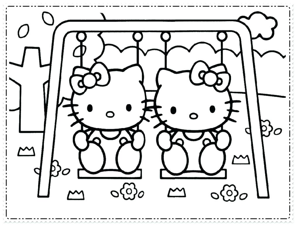 1011x768 Hello Kitty Birthday Coloring Page Awesome Printable Birthday