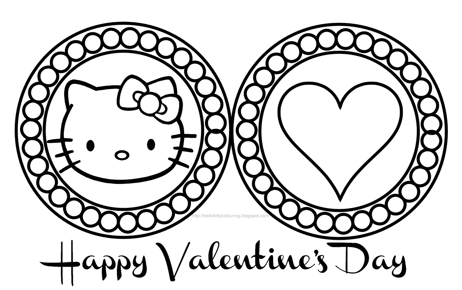 1600x1006 Hello Kitty Valentines Coloring Pages