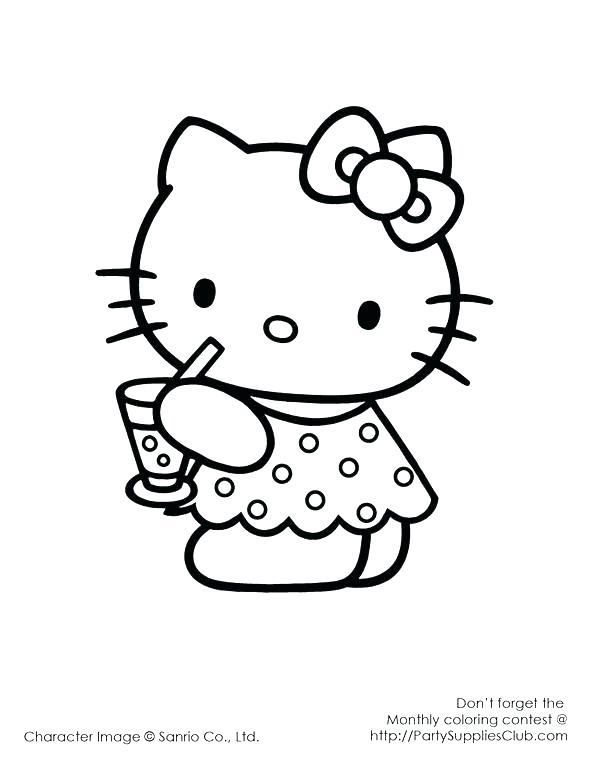 593x768 Free Hello Kitty Coloring Pages Hello Kitty Coloring Pages Hello