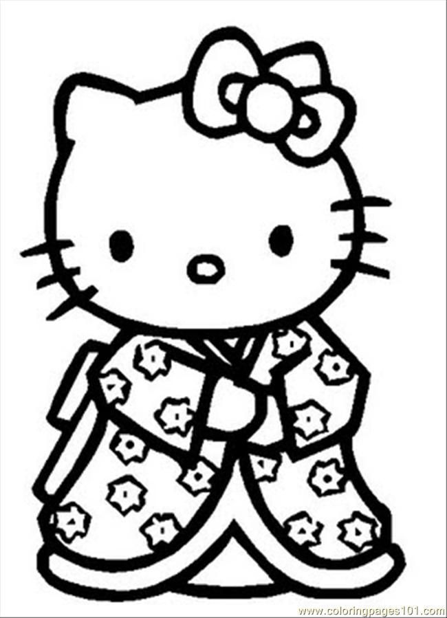 650x899 Coloring Pages Hellokitty