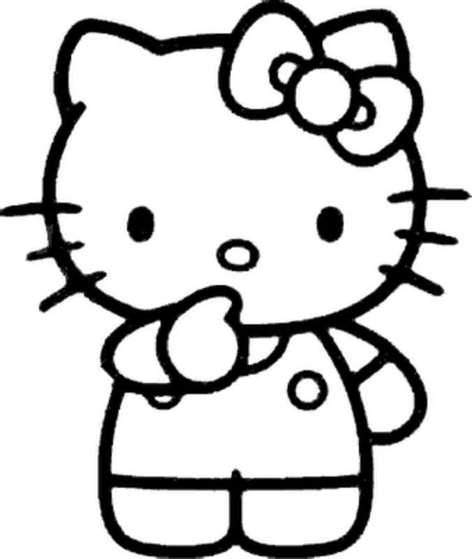 676x800 Coloring Pages Of Hello Kitty Free Coloring Pages