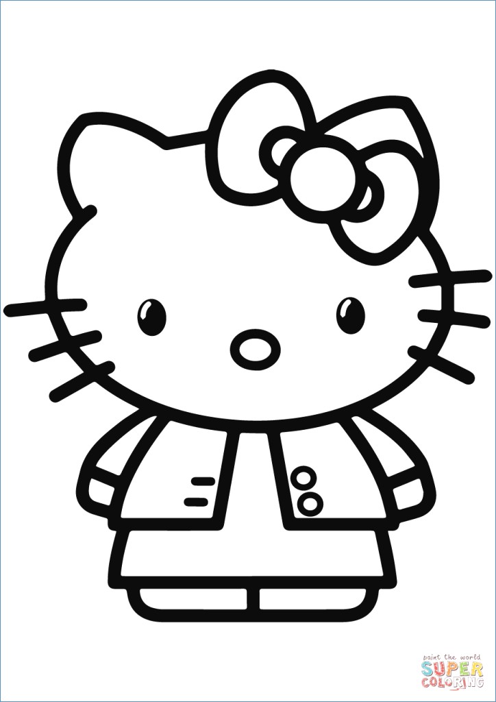 724x1024 Hello Kitty Ballerina Coloring Page