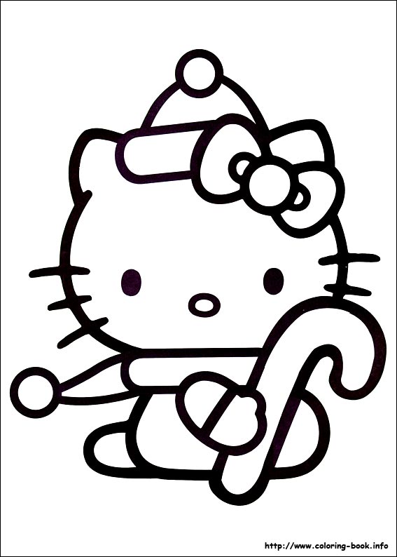 567x794 Christmas Friends Coloring Picture Hello Kitty Coloring Pages