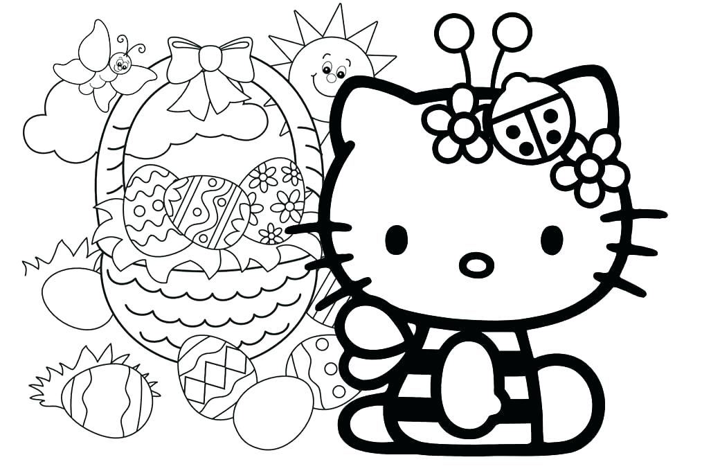 1014x680 Hello Kitty Christmas Coloring Pages Hello Kitty Color Sheet Hello