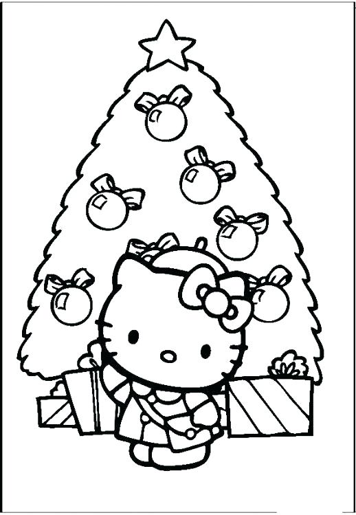 518x749 Hello Kitty Christmas Coloring Pages Hello Kitty Colouring