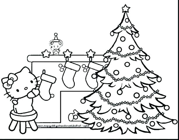 615x481 Christmas Coloring Pages To Print Free
