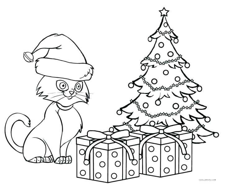 728x598 Christmas Hello Kitty Coloring Pages Free Print Kitten Colouring