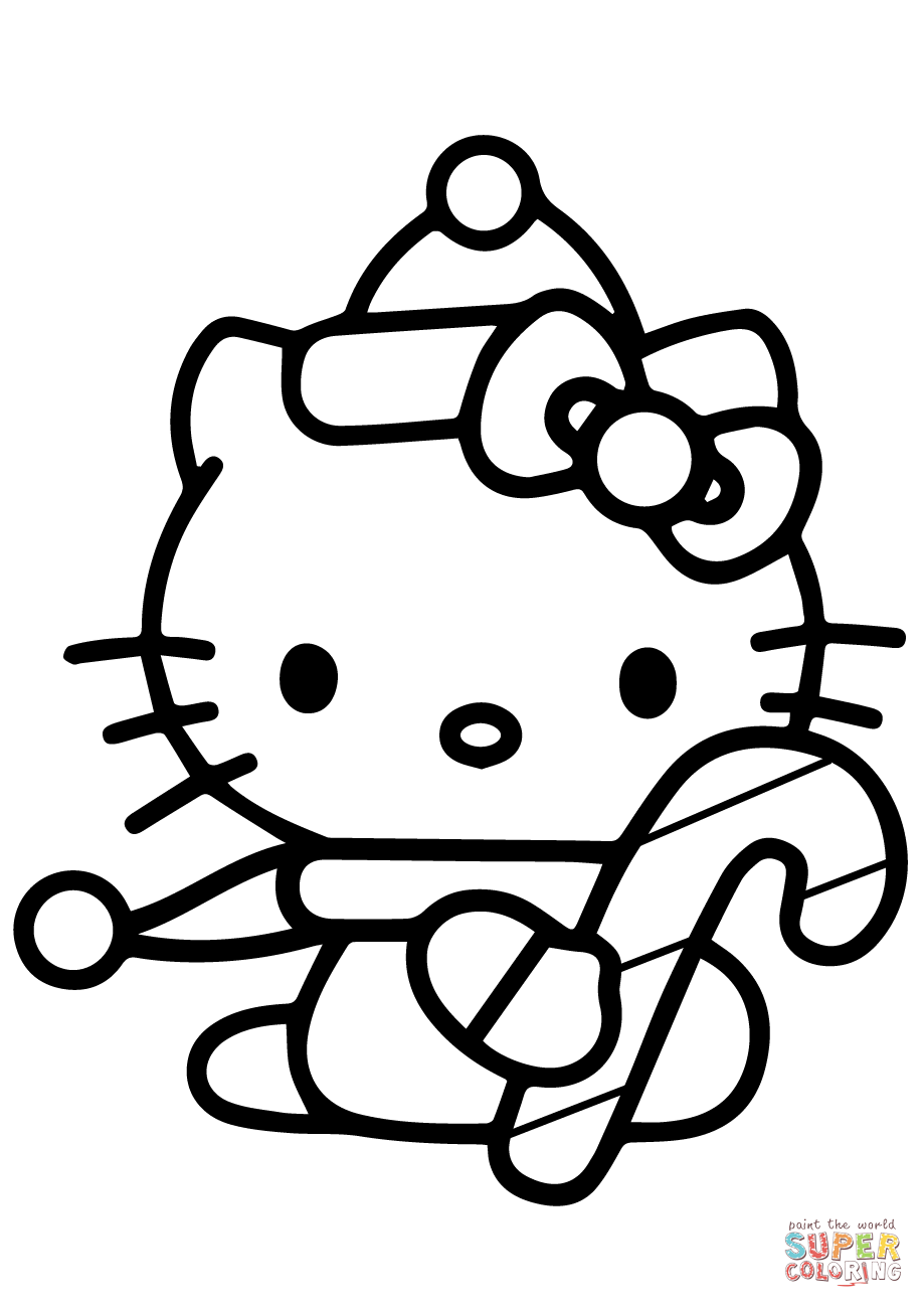 919x1300 Hello Kitty Coloring Page