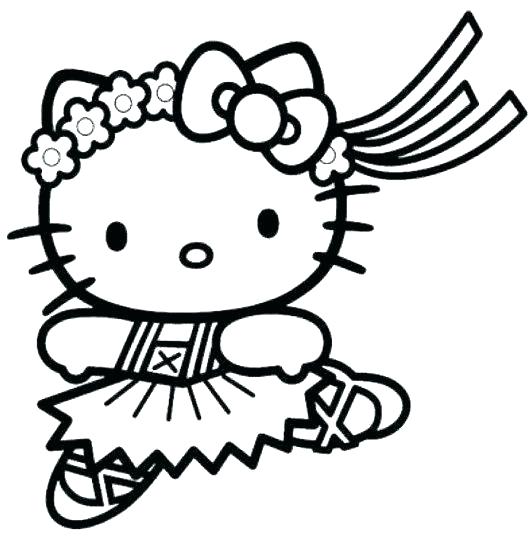 530x539 Hello Kitty Printable Coloring Page Hello Kitty Coloring Page Cute