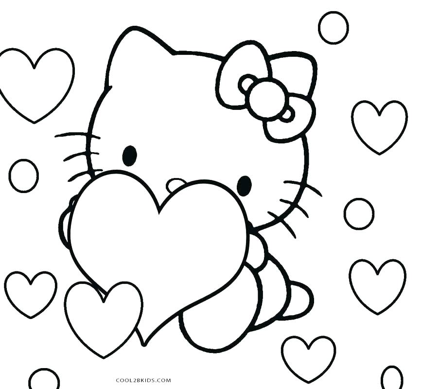 868x800 Hello Kitty Christmas Coloring Pages