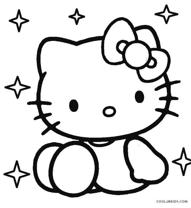 670x727 Free Printable Hello Kitty Coloring Pages For Pages