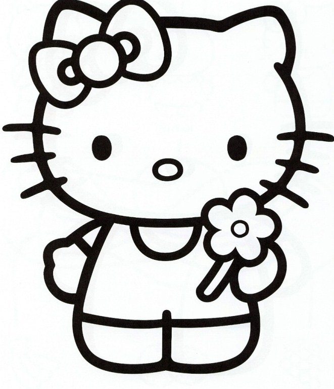 661x768 Girly Coloring Pages Girly Hello Kitty Coloring Page Cute Pages