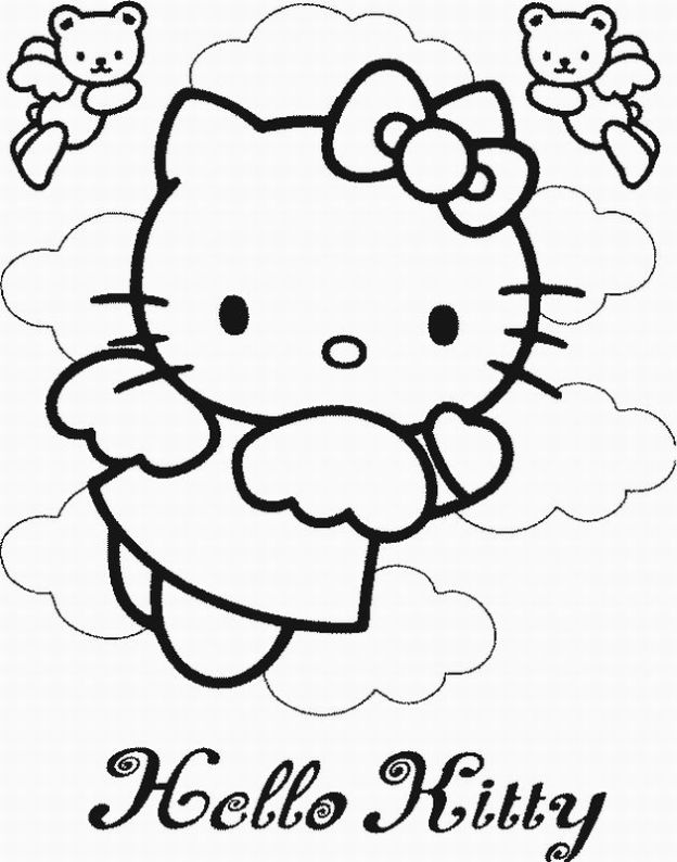 624x794 Free Hello Kitty Coloring Pages Hello Kitty Coloring Pages