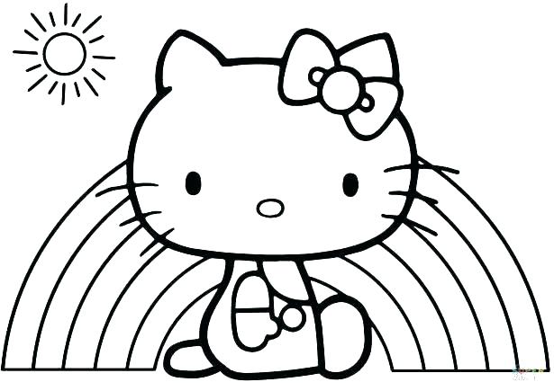 615x435 Cute Hello Kitty Coloring Pages Valentines Color Page Cute Hello