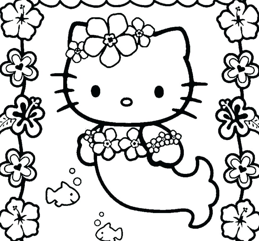 878x818 Hello Kitty Coloring Pages That You Can Print Hello Kitty Coloring