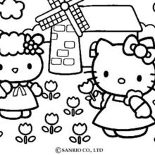 220x220 Hello Kitty Coloring Pages