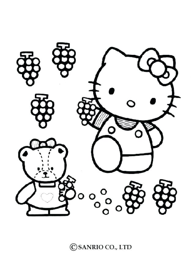 625x850 Kitty Color Pages Ballerina Hello Kitty Coloring Page Free Hello
