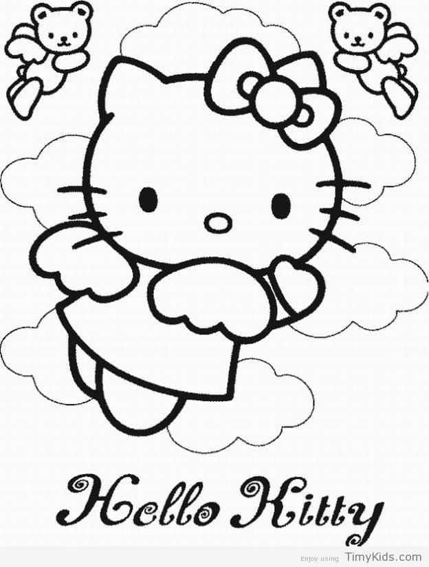 624x824 Hello Kitty Coloring Pages Online Timykids