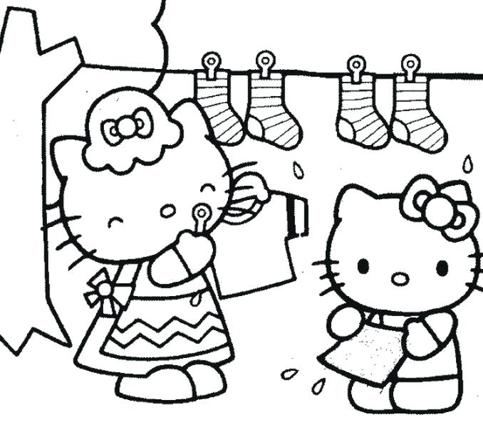 678x600 Free Coloring Pages Hello Kitty Printable Color Pages Free