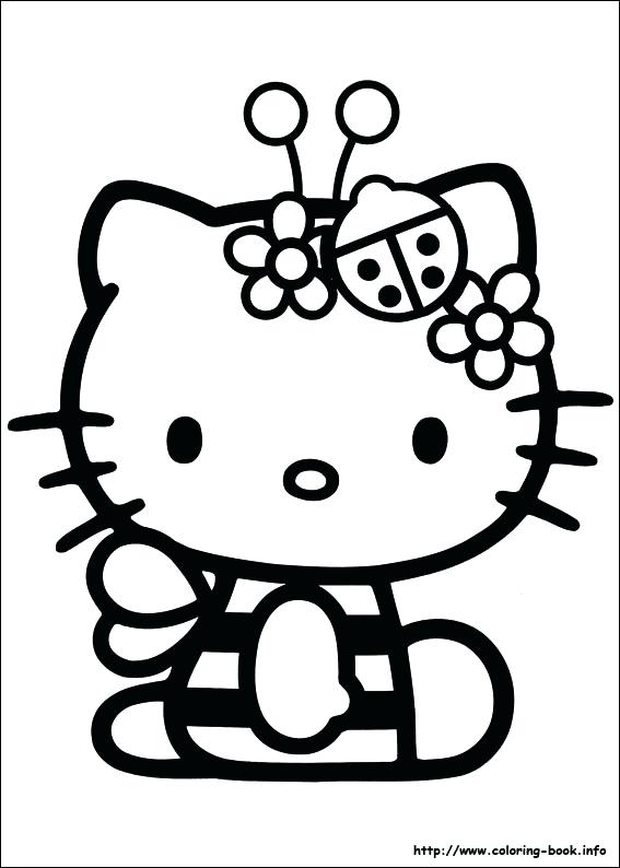 567x794 Hello Kitty Coloring Pages Free Printable Hello Kitty Popular