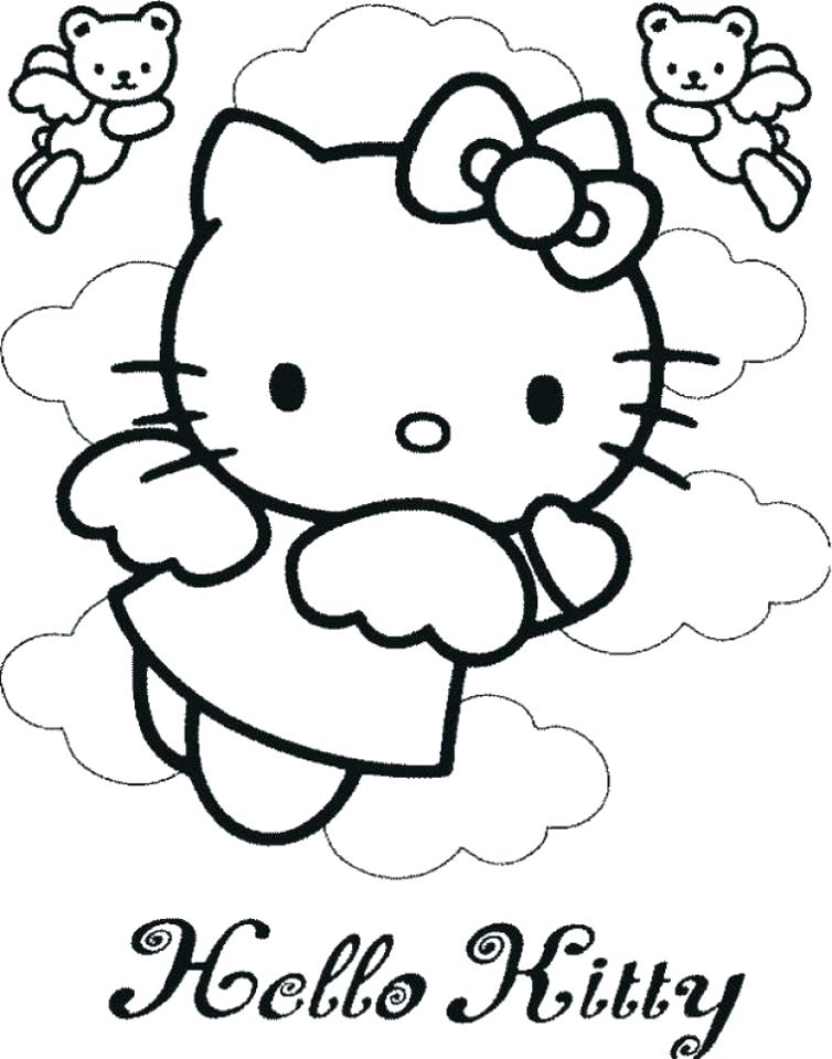 754x960 Hello Kitty Coloring Pages Printable Kitty Coloring Page Hello