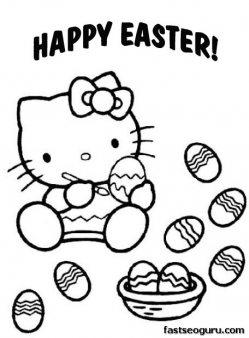 249x338 Printable Easter Hello Kitty Coloring Pages