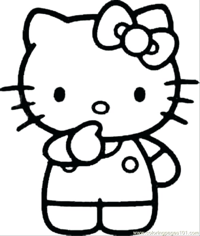 650x769 Hello Kitty Coloring Pages Free Printable