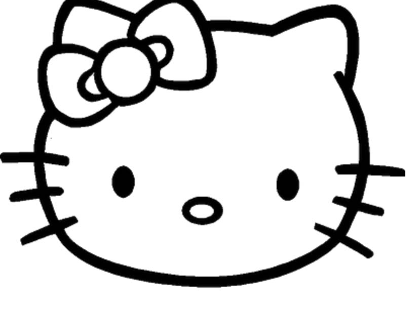 829x613 Hello Kitty Face Coloring Pages
