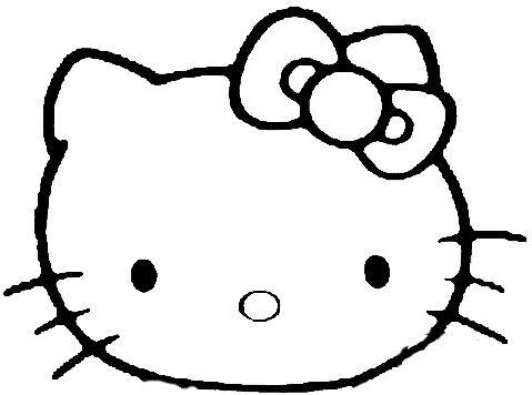 479x356 Hello Kitty Face Coloring Pages