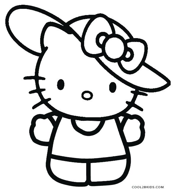 586x650 Hello Kitty Printable Coloring Page Free Coloring Pages Hello
