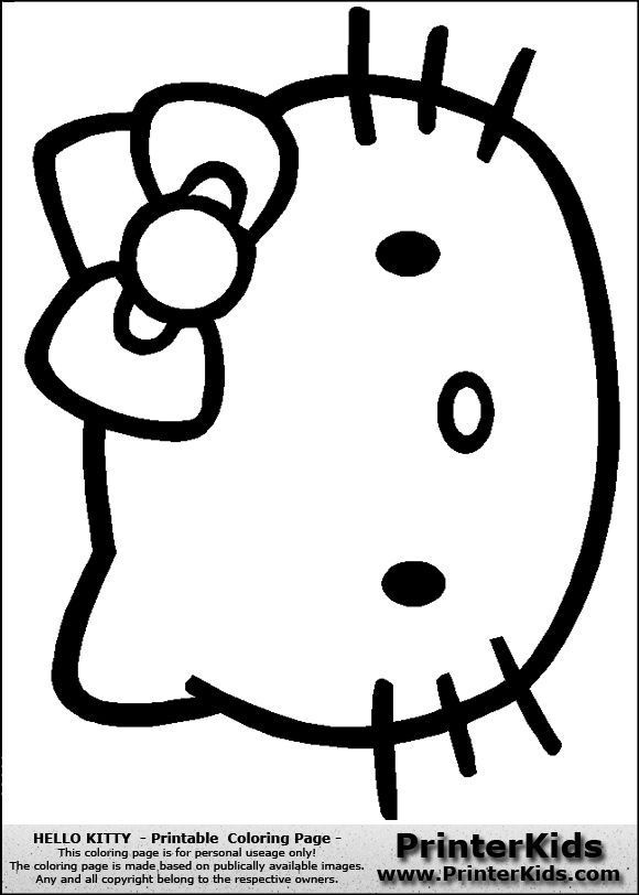 580x812 Printable Hello Kitty Coloring Pages Hello Kitty