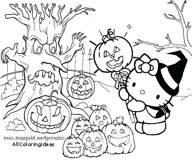 625x521 Hello Kitty Halloween Coloring Pages Hello Kitty Coloring Pages
