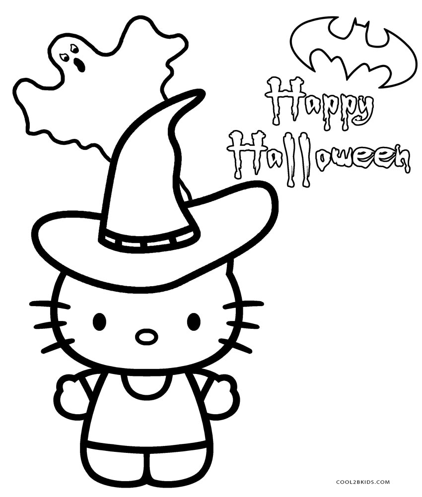 850x1002 Hello Kitty Halloween Coloring Pages Free Printable