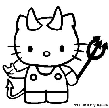 379x377 Print Out Hello Kitty Halloween Coloring Bookfree Printable