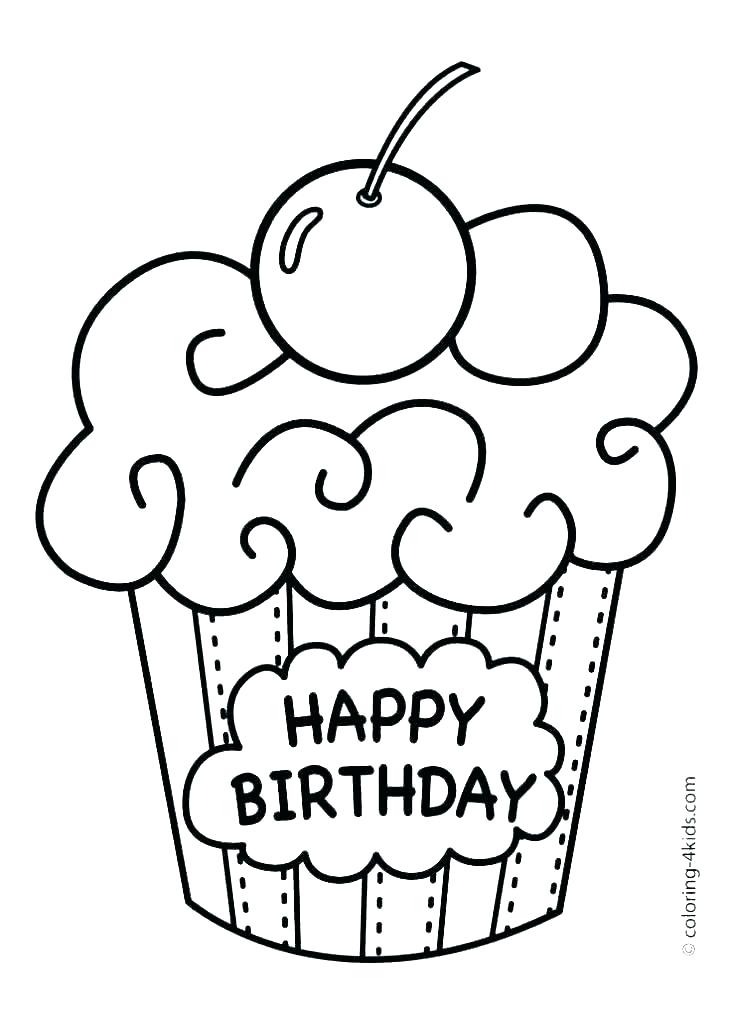 731x1024 Happy Birthday Coloring Pages Coloring Pages Of Happy Birthday