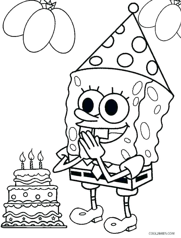 750x987 Birthday Coloring Sheets