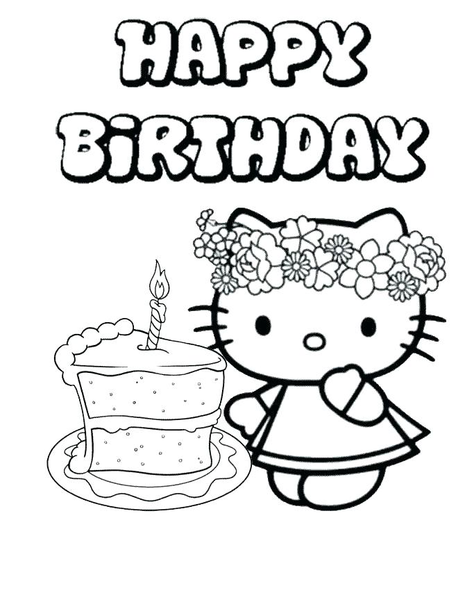 670x867 Coloring Pages Birthday Happy Birthday Coloring Sheets Free