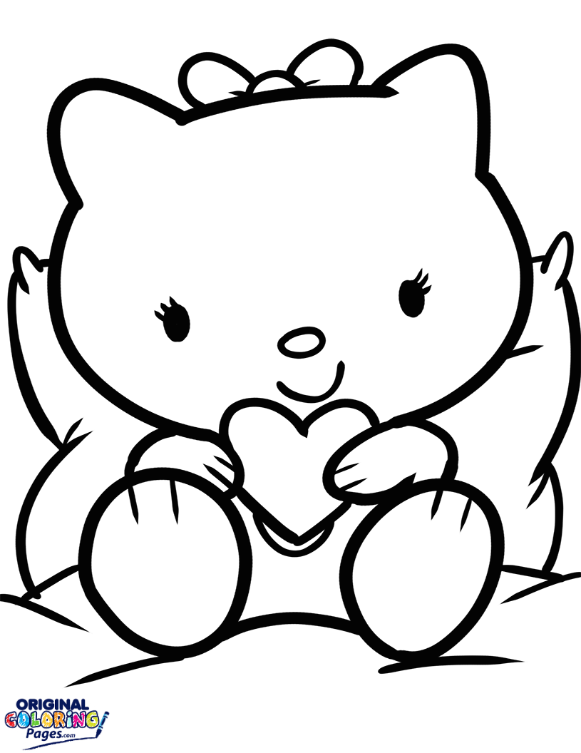 815x1056 Hello Kitty Coloring Pages Original Coloring Pages